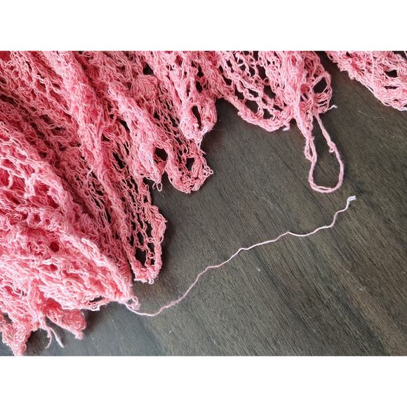 New Direction Coral Ombre Crochet Maxi A-line Skirt Size XL Boho Gipsy Pirate - Picture 8 of 8